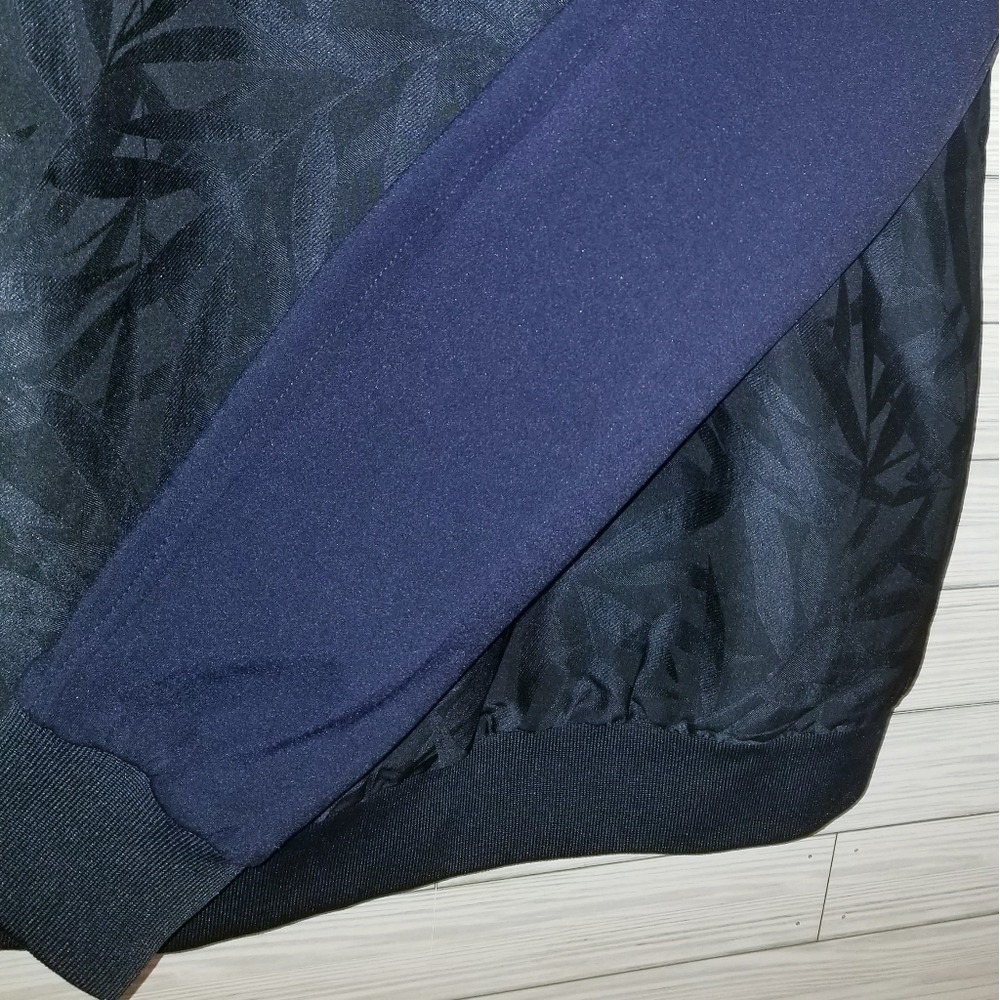 Scotch & Soda Bomber Jacket Men's M Jaquard Amsterdam Couture Varsity Navy Black - Picture 2 of 11